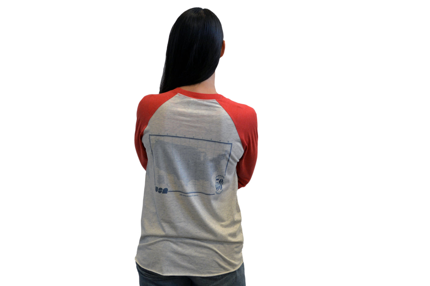 Usa Sublimation Unisex CVC 3/4 Sleeve Raglan Baseball T-Shirt