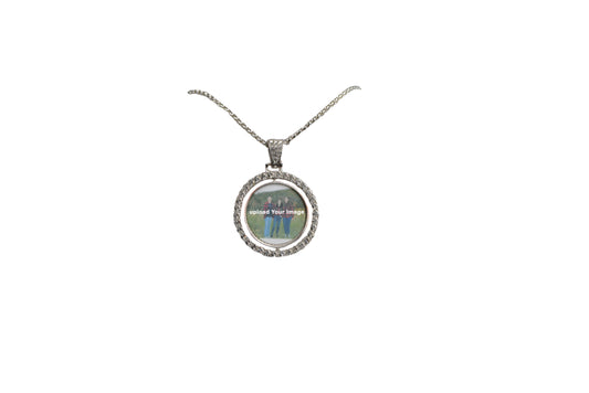 Rhinestone Bezel Pendant